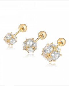 얼리어 10K 14K 큐빅볼피어싱 (ARP016) [2type,3size]