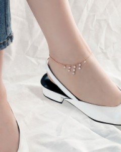 니에르 실버큐빅드롭발찌 (19AS137) [2color]