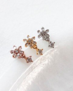 로시에나 큐빅피어싱 (19P277) [3color]