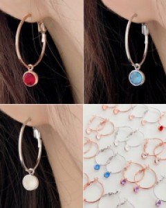 아르한 스와로브스키링귀걸이 (19E810) [2type,7color]