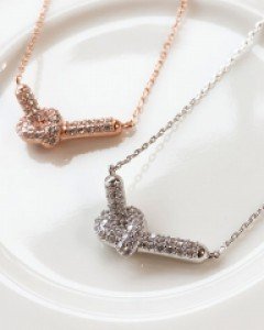 블렌드 큐빅꼬임목걸이 (19N005) [2type,2color]