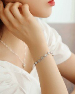 유스마일 전체은 팔찌 (20BS008) [1color]