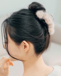 국산 인디고 밍크 집게핀 (21H420)