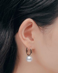 볼링 왕진주 원터치 귀걸이 (21E104)