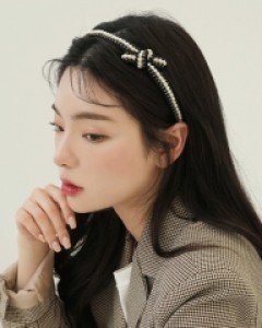 진주 미니 리본 헤어밴드 (22HB024)