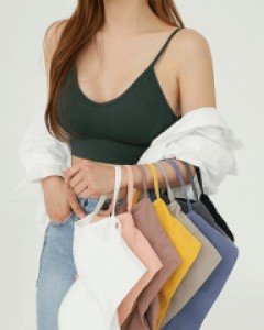 골지 노와이어 브라탑 볼륨캡 나시 (22T025)