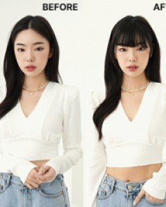 이지 원터치 앞머리 가발 (22H181)