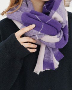 하우스 체크 캐시미어 머플러 목도리 (22T093)