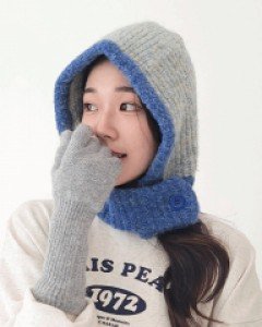 배색 왕단추 바라클라바 (22T153)