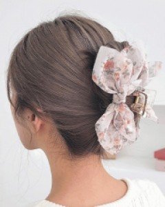 샤로 로즈 빅 집게핀 (23H074)