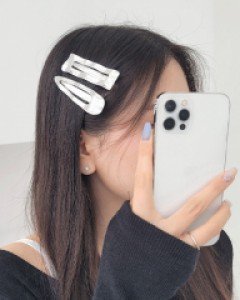 [2개세트] 워터링 메탈 집게핀 (23H094)