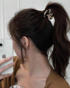 리리 미니 패턴 집게핀 (23H141)