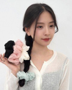 시어 쉬폰 빅 곱창끈 (23HT037)