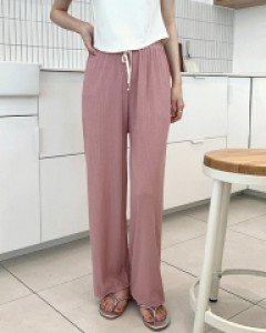 쏘쿨 골지 트레이닝 츄리닝 홈웨어 팬츠 (23T169)