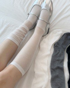 [땡처리❤️] 주름 니삭스 스타킹 양말 (23T185)