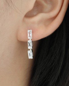 헤브 보트큐빅 드롭 귀걸이 (23E110)