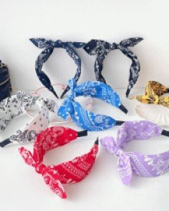 [1+1할인] 샬롯 반다나 헤어밴드 (23HB016)