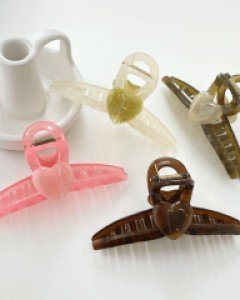 [1+1할인] 하트 마블 13CM 특대 집게핀 (23H203)