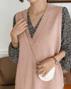 Loose Unfooted Knit Vest
