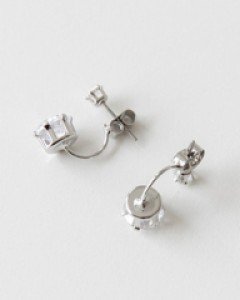cubic drop earrings