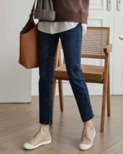 Yellow brushed hidden banding pants