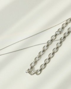 tripe chain necklace