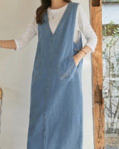 Letin Pocket Denim Dress