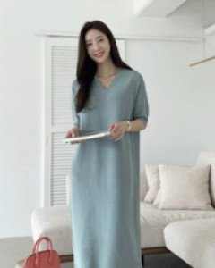 Double Head Sheep V Neck One Piece