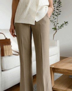 laole slit bootcut slacks