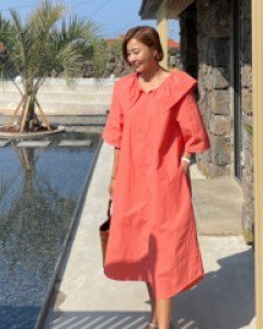 Rennet Cape Long Dress