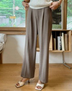 Way Linen Wide Long Slacks