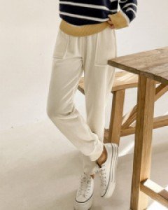 mink corduroy pocket trousers