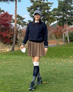 golf twin pleated skirt