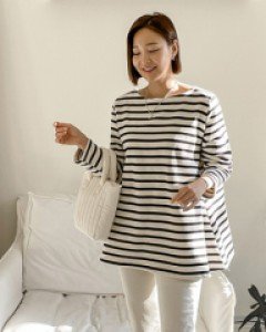 Byon brushed stripe tee