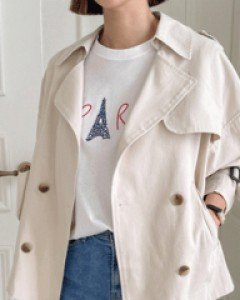 Tinverine short trench jacket