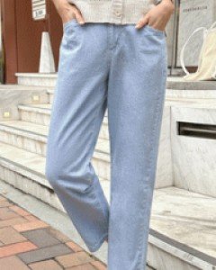 Pigment shirring banding pants