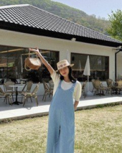 Fuse Suspender Denim Pants