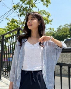 Whedon slab linen cardigan