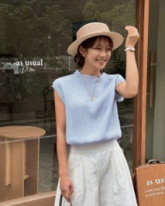 Forties Wrinkle Cap Sleeve Blouse