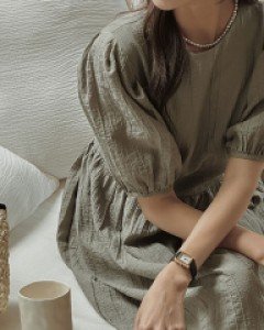 Eliang Back Button Puff Dress