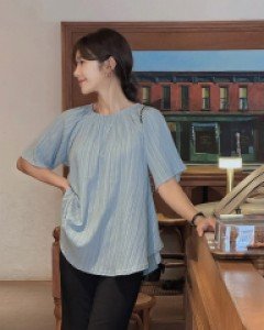 wahas pleated banding blouse
