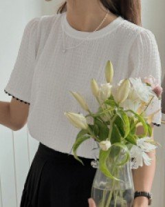 Shubert seersucker blouse