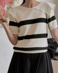 Della sailor stripe knit