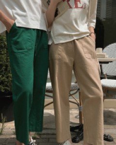 Macarin Banding Baggy Pants