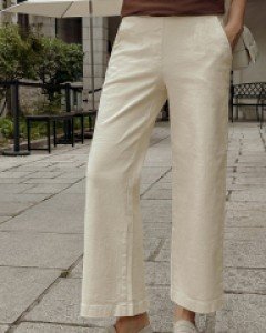Recane Cotton Wide Leg Pants