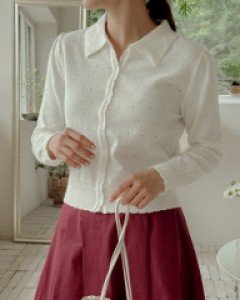 Lovely Scasi Collar Knit Cardigan
