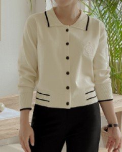 Kara embroidered bomber cardigan