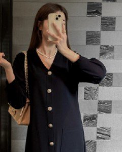 Champagne Autumn A-line One Piece