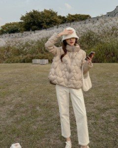 Loving Heart Duck Down Padded Jumper