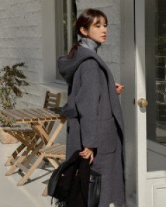 Mono Hooded Handmade Coat